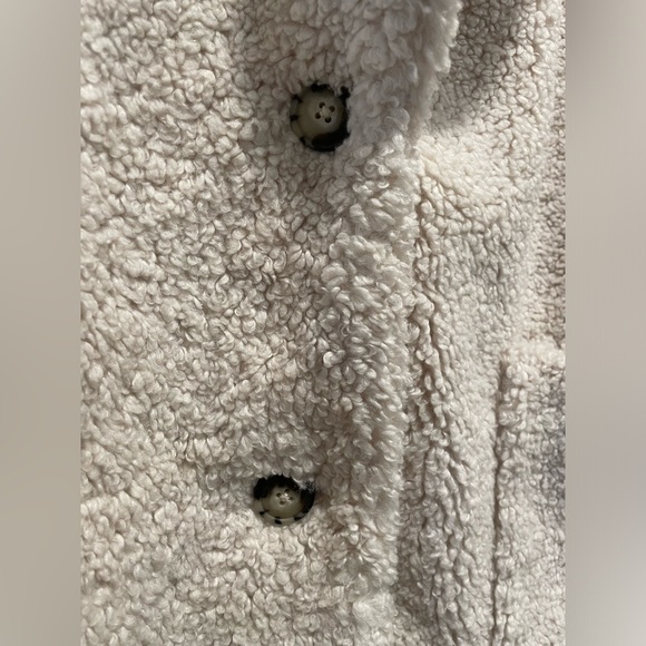 ATM Cream White Sherpa Teddy Jacket - Picture 6 of 11